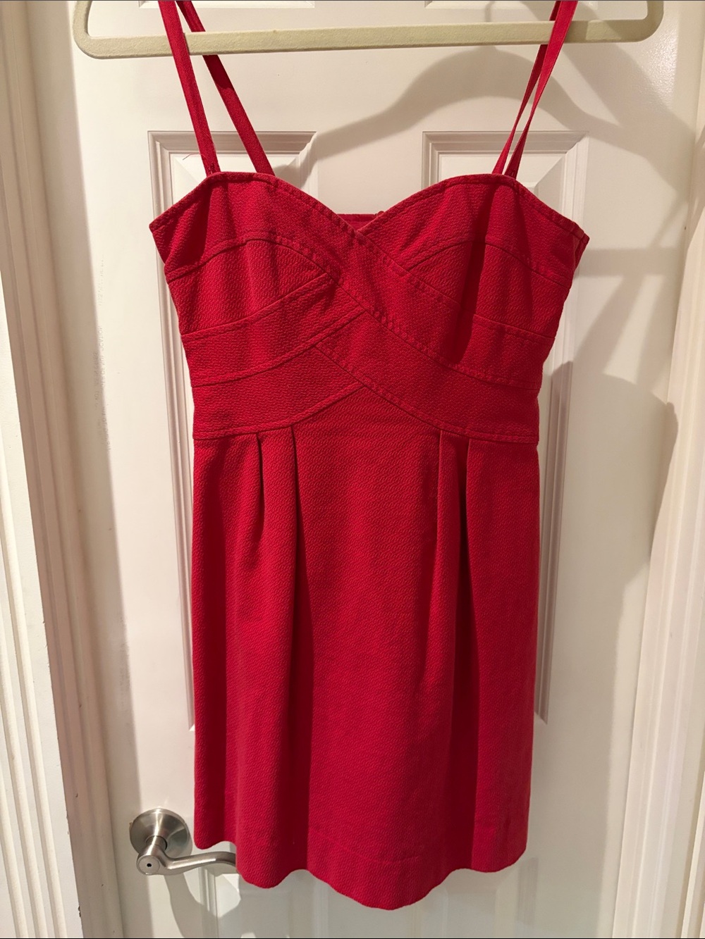 Nanette Lepore Red Sweetheart Neckline Mini Dress